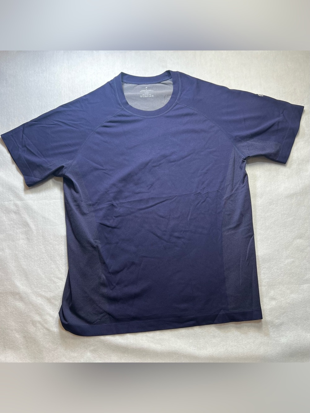 Fabletics Men's Short Sleeve Crew Tee - Navy Blue